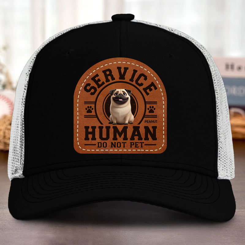 Custom Shaped Leather Patch Hat - Personalized Birthday Gifts For Dog Lovers, Dog Dad And Mom - Proud Dog Dad