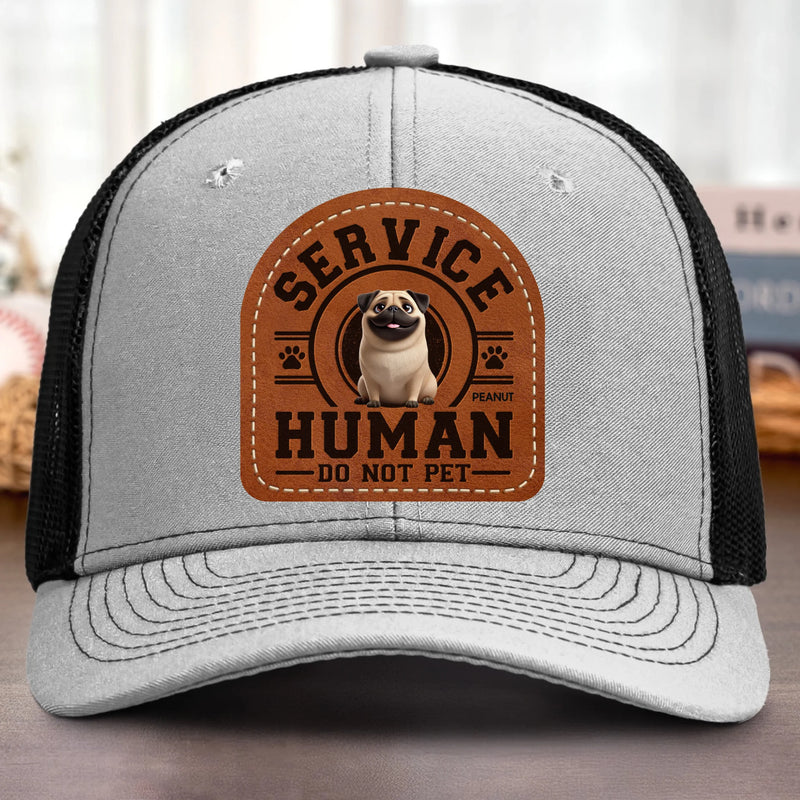 Custom Shaped Leather Patch Hat - Personalized Birthday Gifts For Dog Lovers, Dog Dad And Mom - Proud Dog Dad