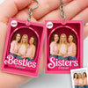 Custom Photo Shaped Acrylic Keychain - Personalized Best Friend Birthday Gifts For Women - Besties Forever