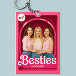 Custom Photo Shaped Acrylic Keychain - Personalized Best Friend Birthday Gifts For Women - Besties Forever