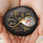 Custom Photo Printed Rock - Personalized Anniversary Wedding Gifts For Husband And Wife, Him And Her - Love Without End Forever