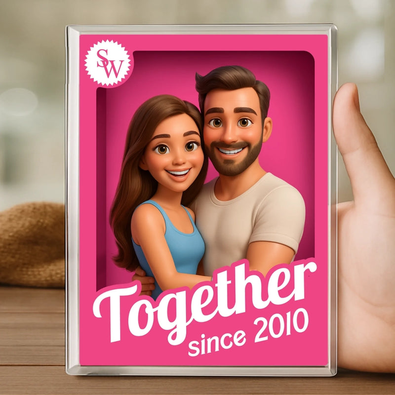 Custom Photo Rectangle Shaped Acrylic Plaque - Personalized Anniversary Wedding Gifts For Husband And Wife, Him And Her - You And Me Always