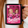 Custom Black Mug - Personalized Best Friend Birthday Gifts For Women, Besties, Sisters, BFF - Partners In Crime
