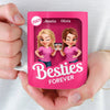 Custom Mug - Personalized Best Friend Birthday Gifts For Women, Besties, Sisters, BFF - Partners In Crime Sisters Forever