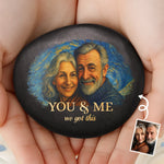 Custom Photo Couple Keepsake Gifts - Personalized UV Printed Rock