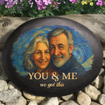 Custom Photo Couple Keepsake Gifts - Personalized UV Printed Rock