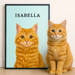Custom Photo Vertical Poster - Personalized Pet Memorial Sympathy Gifts For Dogs, Cats - My Hooman Loves Me This Much