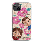Custom Name Cartoon Kids Design - Personalized Phone Case