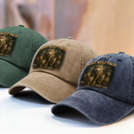 Custom Name Papa's Wolf Pack Family Gifts for Dad - Personalized Washed Baseball Cap