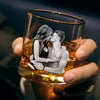Custom Photo Whiskey Glass With Bottom And Side Engraving - Personalized Anniversary Wedding Gifts For Husband And Wife, Him And Her - Let’s Grow Old And Weird Together
