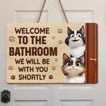 Custom Wood Sign - Personalized Birthday Gifts For Cat Lovers, Cat Mom And Dad - Warning, Cat Hair Zone