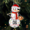 Chill Out And Play Ball - Personalized Custom Ornament - Acrylic Custom Shaped - Christmas Gifts For Players, Team, Boys