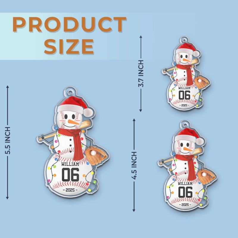 Chill Out And Play Ball - Personalized Custom Ornament - Acrylic Custom Shaped - Christmas Gifts For Players, Team, Boys