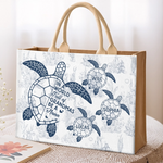 Custom Hemp Tote Bag - Personalized Birthday Gifts For Mom, Grandma - The Best Nana Ever, Beach Bag