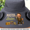 Custom Photo Hat With Fans Solar Power - Personalized Birthday Fishing Gifts For Fisherman, Dad, Grandpa - Reel Legends Never Die