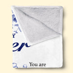 Custom Blanket - Personalized Best Friend Birthday Gifts For Sisters, BFF, Best Friends - Lucky To Have A Friend Like You