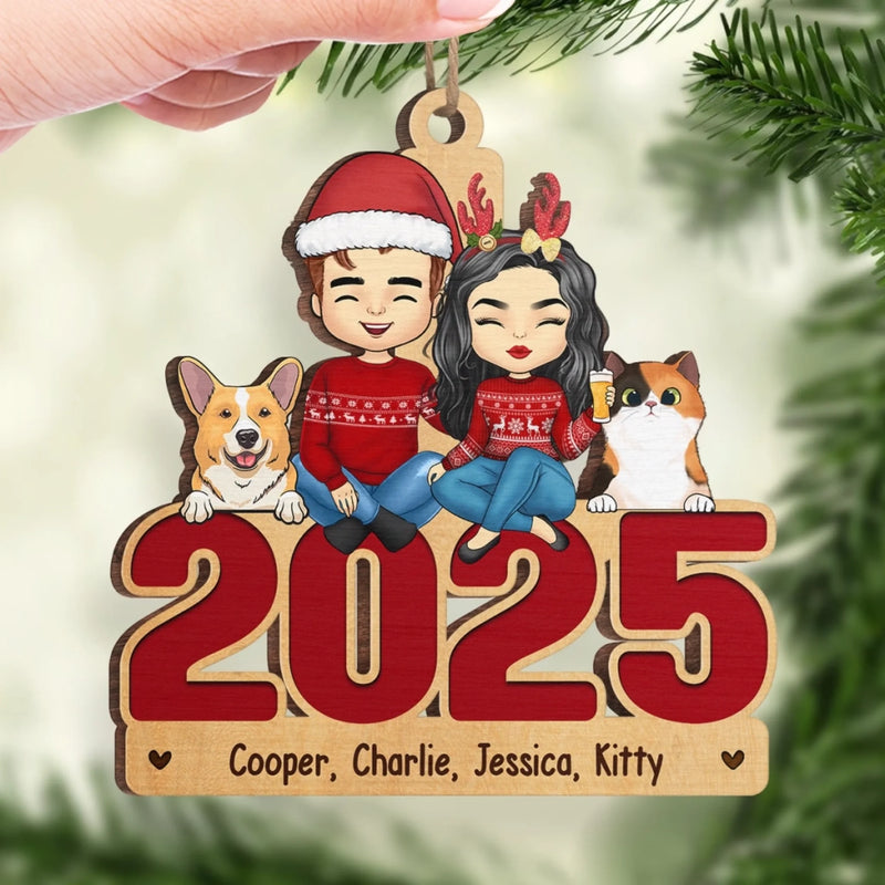 To Me, You Are Home - Family Personalized Custom Ornament - Wood Custom Shaped - Christmas Gift For Family Members, Pet Owners, Pet Lovers