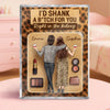 Custom Rectangle Shaped Acrylic Plaque - Personalized Best Friend Birthday Gifts For Women, Besties, Sisters, BFF - Forever Friends In Style