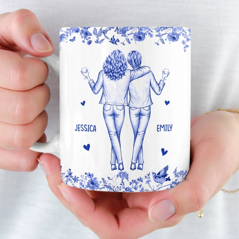 Custom Mug - Personalized Best Friend Birthday Gifts For Women - Living The Bestie Life