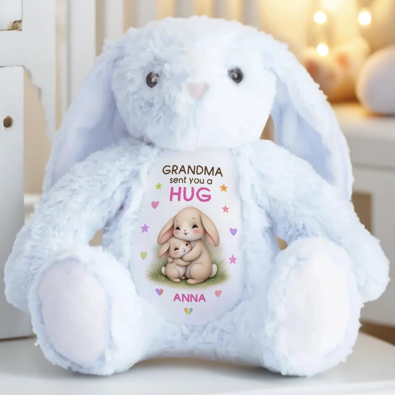 Custom Easter Bunny Plush - Personalized Birthday Gifts For Mom, Grandma - Love Wrapped In A Hug