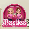Custom Acrylic Plaque - Personalized Best Friend Birthday Gifts For Women, Besties, Sisters, BFF - Besties Forever Side By Side