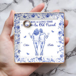 Custom Full-Print Jewelry Dish - Personalized Best Friend Birthday Gifts For Best Friends, Sisters, BFF  - A Bond That Lasts Forever
