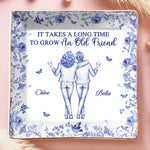 Custom Full-Print Jewelry Dish - Personalized Best Friend Birthday Gifts For Best Friends, Sisters, BFF  - A Bond That Lasts Forever