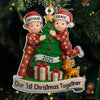 Custom Acrylic Ornament - Personalized Anniversary Christmas Wedding Gifts For Husband And Wife, Him And Her - The Best Present Is Being With You