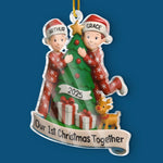 Custom Acrylic Ornament - Personalized Anniversary Christmas Wedding Gifts For Husband And Wife, Him And Her - The Best Present Is Being With You