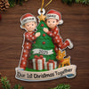 Custom Acrylic Ornament - Personalized Anniversary Christmas Wedding Gifts For Husband And Wife, Him And Her - The Best Present Is Being With You