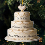 Custom Acrylic Ornament - Personalized Anniversary Christmas Wedding Gifts For Couple, Husband, Wife - Our Love Story, Freshly Baked