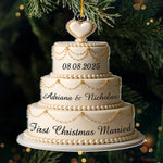 Custom Acrylic Ornament - Personalized Anniversary Christmas Wedding Gifts For Couple, Husband, Wife - Our Love Story, Freshly Baked