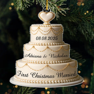 Custom Acrylic Ornament - Personalized Anniversary Christmas Wedding Gifts For Husband And Wife, Him And Her - Our Love Story, Freshly Baked