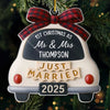 Custom Acrylic Ornament - Personalized Anniversary Christmas Wedding Gifts For Husband And Wife, Him And Her - Our Sweetest Beginning