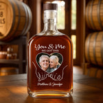Custom Photo Whiskey Bottle - Personalized Anniversary Wedding Gifts For Husband And Wife, Him And Her - Still Stuck With You
