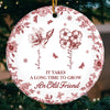 Custom Ceramic Ornament - Personalized Best Friend Birthday Gifts For Women, Besties, Sisters, BFF - True Friendship Takes Time