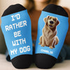 Custom Crew Socks - Personalized Birthday Gifts For Dog Lovers, Dog Dad And Mom - Chillin’ With My Fur Buddy