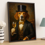 Custom Dog Portrait Gentleman Gifts for Dog Lovers - Personalized Poster