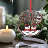 Grandma, Your Love Has Shaped Me In Lasting Ways - Family Personalized Custom Circle Glass Ornament - Christmas Gift For Grandma, Grandpa