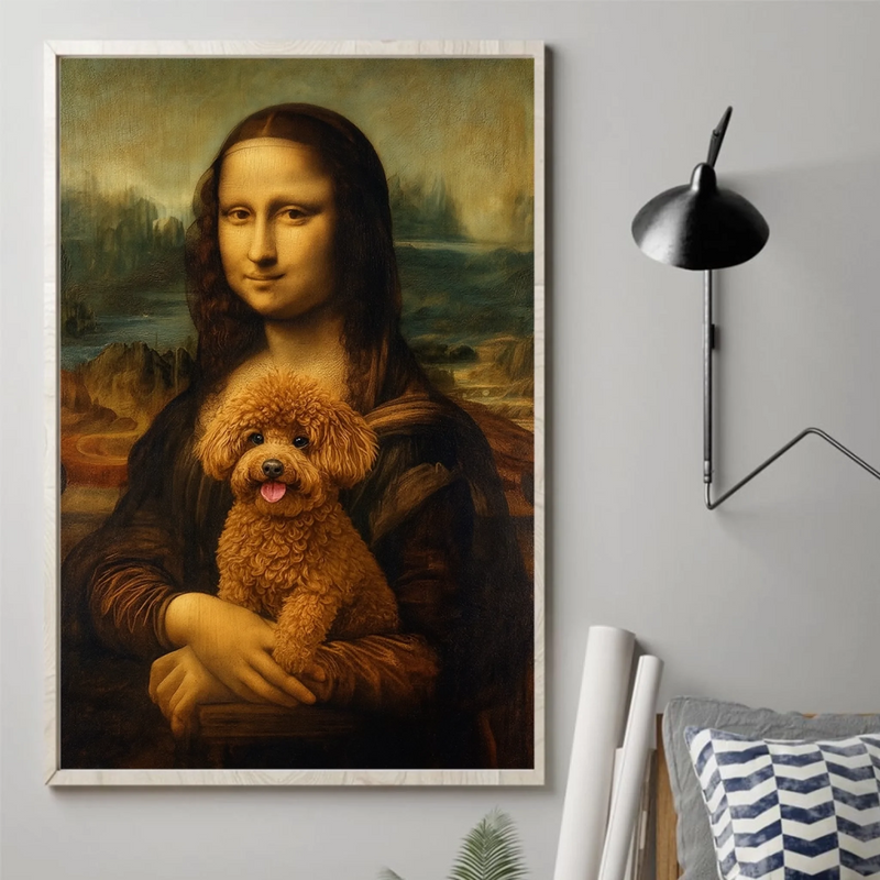 Custom Photo Vertical Poster - Personalized Birthday  Gifts For Dog Cat Lovers, Dog Dad And Mom, Cat Owners - Classic Art, Modern Bark