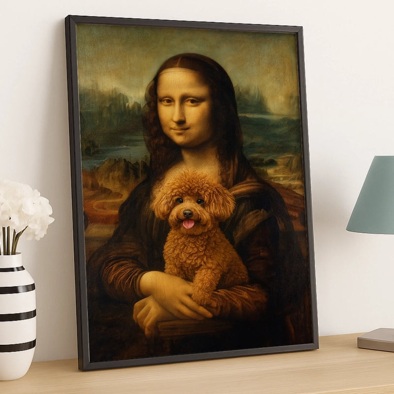 Custom Photo Vertical Poster - Personalized Birthday  Gifts For Dog Cat Lovers, Dog Dad And Mom, Cat Owners - Classic Art, Modern Bark