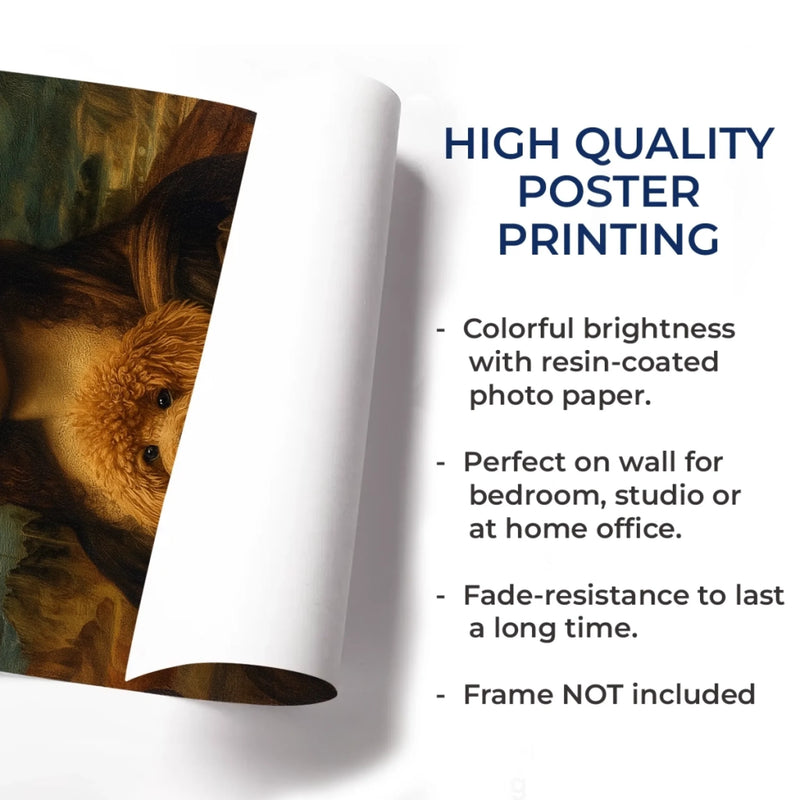 Custom Photo Vertical Poster - Personalized Birthday  Gifts For Dog Cat Lovers, Dog Dad And Mom, Cat Owners - Classic Art, Modern Bark