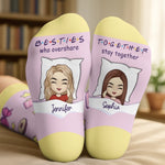 Custom Name Bestie Gifts for Women - Personalized Middle Tube Socks