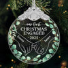 Custom Glass Ornament - Personalized Anniversary Christmas Wedding Gifts For Husband And Wife, Him And Her - Forever Us