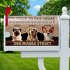 Custom Magnetic Mailbox Cover - Personalized  Birthday Gifts For Dog Cat Lovers, Dog Dad And Mom, Cat Owners - Fur Family Lives Here