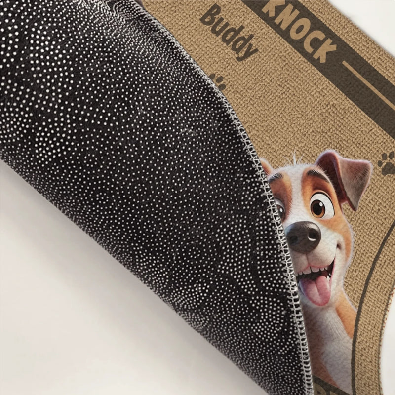 Custom Home Decor Decorative Mat - Personalized Birthday Gifts For Dog Lovers, Dog Dad And Mom - Dogs Rule, Humans Drool
