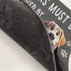 Custom Home Decor Decorative Mat - Personalized Birthday Gifts For Dog Lovers, Dog Dad And Mom - The Real Bosses Live Here