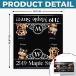 Custom Magnetic Mailbox Cover - Personalized  Birthday Gifts For Dog Cat Lovers, Dog Dad And Mom, Cat Owners - Barking Is Our Doorbell