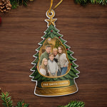 Custom Photo Acrylic Ornament - Personalized Christmas Birthday Gifts For Mom, Dad, Kids - Making Memories By The Tree
