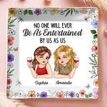 Custom Name Best Friend Wine Gifts for Women - Personalized Full-Print Jewelry Dish